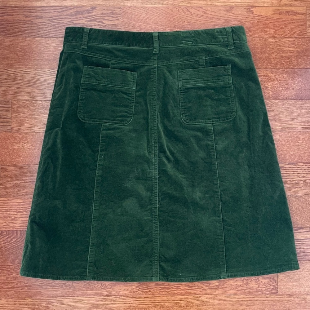 Bass Corduroy Green Skirt Size 10 - Picture 2 of 8